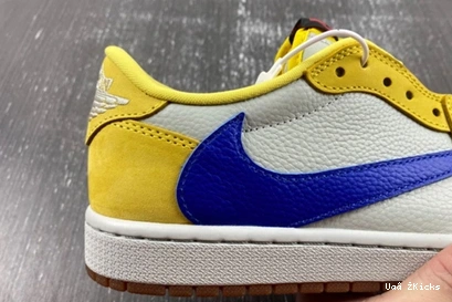 Low Reliable Travis 45 OG Scott  SP DZ4137-700 Canary Retro Jordan 1 (Women's) 1023